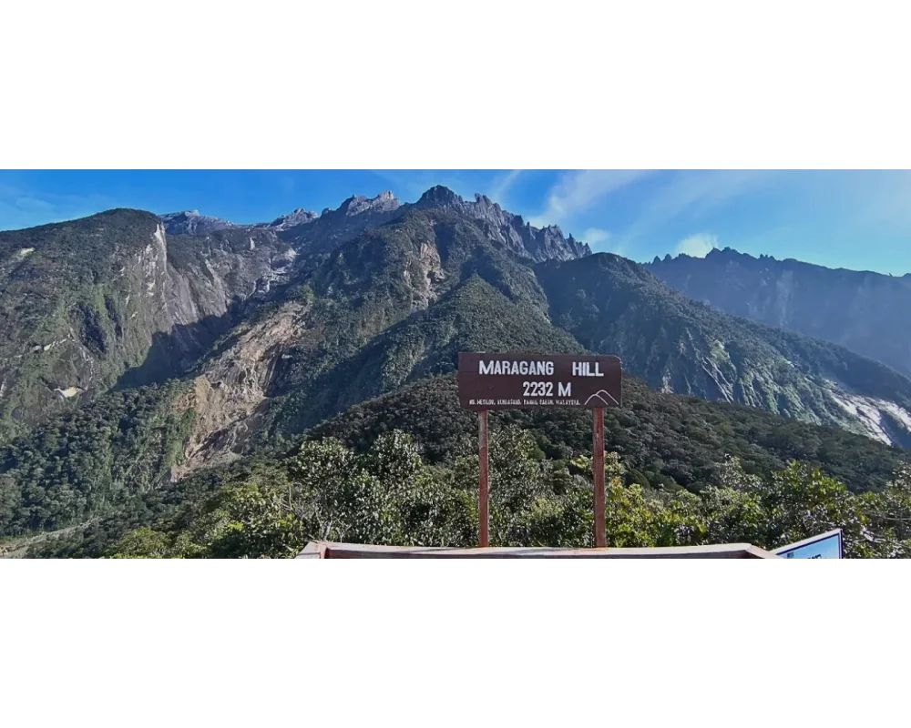 Maragang Hill hiking trail near Mount Kinabalu