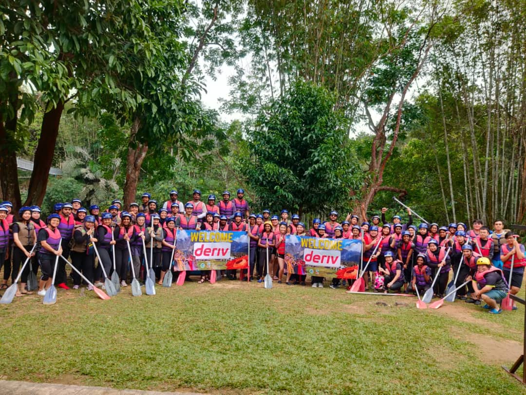 Corporate incentive group gathering outdoors in Sabah