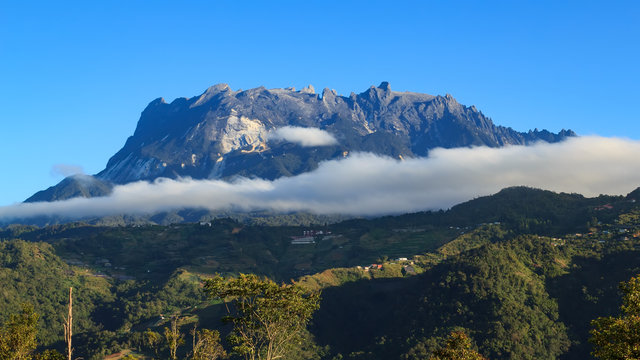 Mount Kinabalu above the Crocker Range