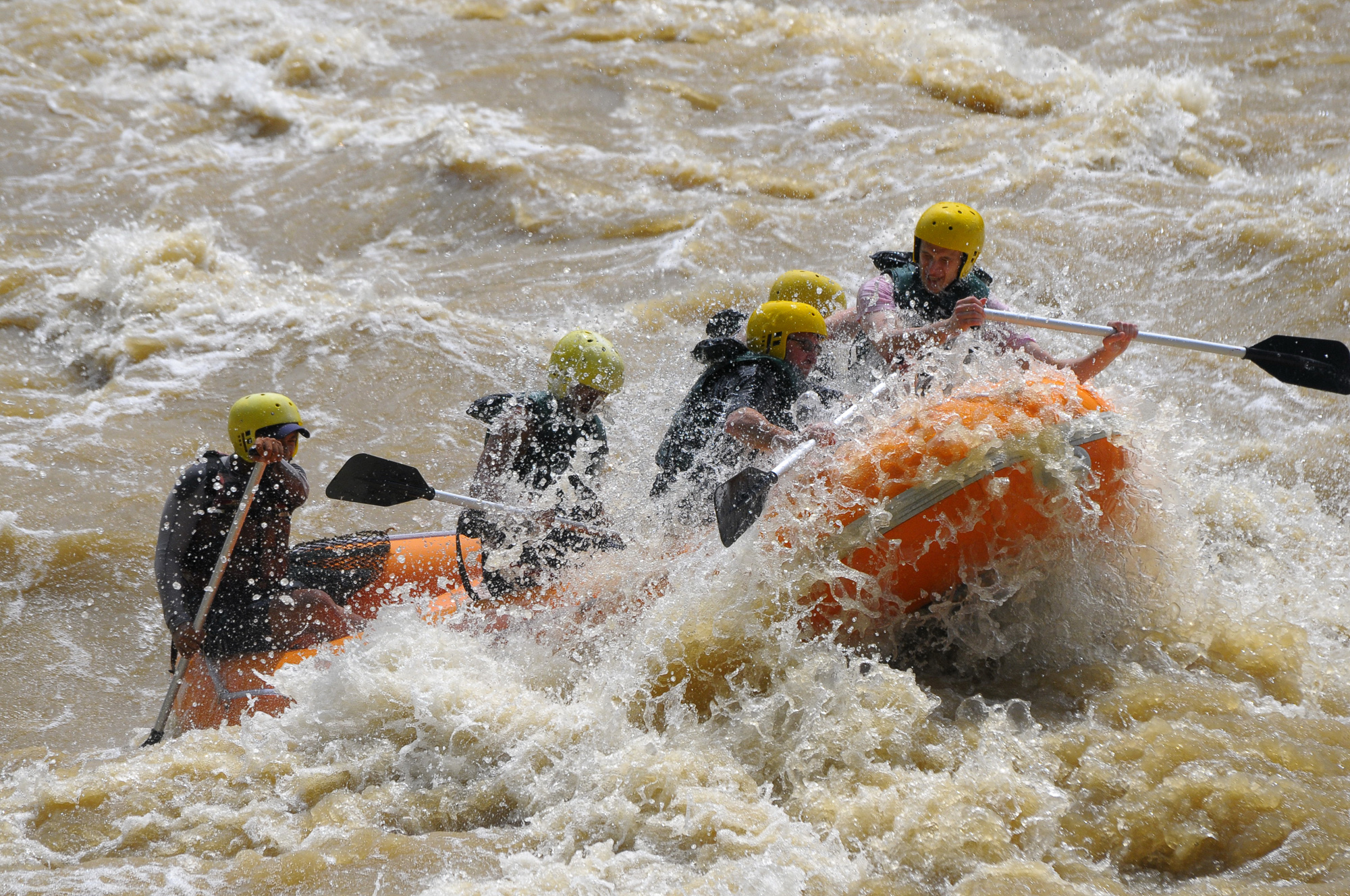 White-water rafting on the Padas River