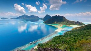 Semporna islands viewed from Bohey Dulang